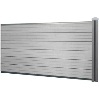 MCW WPC Sichtschutz 1,88 m grau