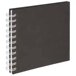Hama Spiral-Album Fine Art, 18,5 x 15 cm, 30 weiße Seiten  schwarz