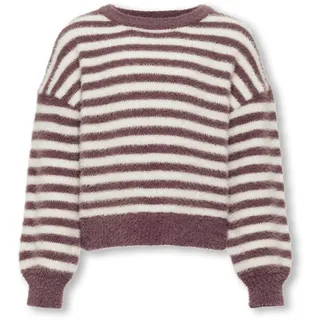 ONLY Girl Strickpullover Normal geschnitten Rundhals Lange Bündchen Tief angesetzte Schulter Pullover - 158-164