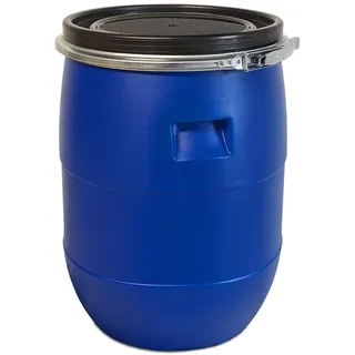 plasteo 60 Liter Weithalsfass Blau
