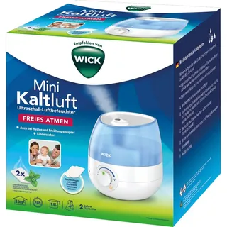 WICK WUL525 Mini Kaltluft Ultraschall Luftbefeuchter 1,8 l blau