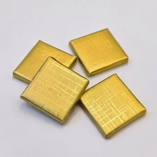 Goldene Madlen Schokolade 4x4cm | Traditionelle Kultur | Kiz Isteme | Verlobung 1 Kg (ca. 140 - 145 Stück)