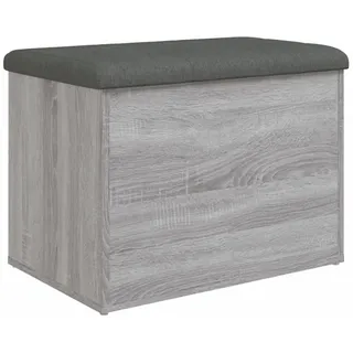 vidaXL Sitzbank mit Stauraum Grau Sonoma 62x42x45 cm Holzwerkstoff