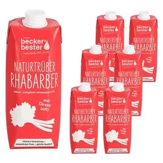 Beckers Bester Rhabarber-Nektar Fruchtnektar 6x 0,75 l