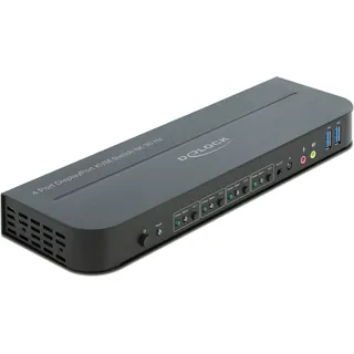 DeLock DisplayPort KVM-Switch mit USB/Audio, 4-fach (11484)