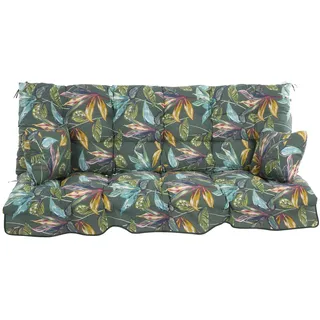 Patio Auflage für Hollywoodschaukel 175 x 50 cm Polyester Pflanzenmotiv