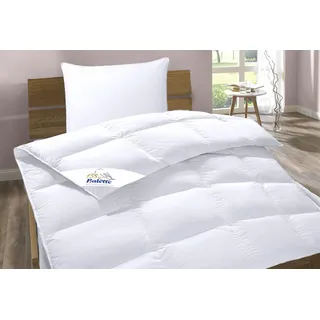 Balette Daunenbettdecke + Kopfkissen "Lilly", weiß, B/L: 135cm x 200cm Anzahl Teile 1, B/L: 40cm x 80cm Anzahl Teile 1, Bezug: Baumwolle Füllung: Entendaune/-feder, leicht, Bettdecken Bezug: 100% Baumwolle. Kopfkissen Bezug: 100% Baumwolle.