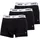 Everyday Cotton Stretch Trunks Schwarz/Weiß M 3er Pack