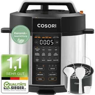 COSORI Multifunktions-Schnellkochtopf Chef Edition 5,7 l 1000W Silber - Schwarz/Silber
