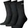 Unisex Crew Sock 3P Schwarz 39-42