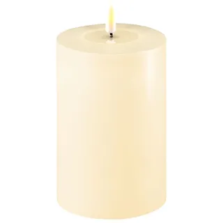 Deluxe Homeart Stumpenkerze 10 x 15 cm creme