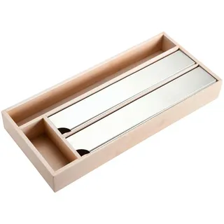 KESPER Folienspender, Material: Bambus, Maße: 42 x 19 x 5,4 cm, Farbe: Natur |57041 13