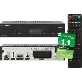 Zehnder HX 2100 Full HD Kabel Receiver mit PVR Aufnahmefunktion, DVB-C Receiver für Kabelfernsehen Kabelanschluss, DVBC Kabelreceiver für TV Radi...