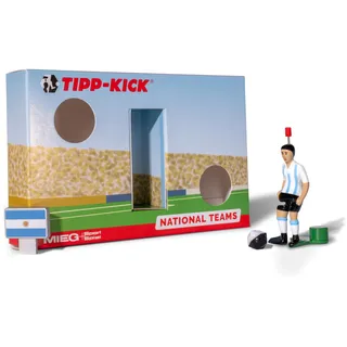 TIPP-KICK Argentinien-Box I Original Set Argentinien-Star-Kicker & Argentinien-Soundchip in der Torwandbox I Figur Spiel I Zubehör