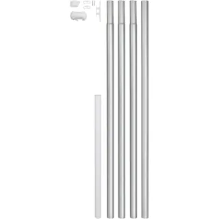 GAH Alberts Fahnenmast Zylindrische Form Aluminium zum Einbetonieren Ø 5 cm x 620 cm