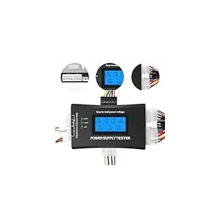 Netzteil Tester für PC,ATX Netzteil Tester,QIQIAZI 1,8" LCD Computer-PC Power Supply Tester für ATX/ITX/IDE/HDD/SATA/BYI-Anschlüsse Netzteiltester,Digitaler LCD-Bildschirm