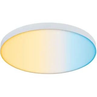 Paulmann 79931 LED Panel Loria Smart Home Zigbee 300mm rund incl. 1x16,5 W dimmbar Tunable White Weiß Metall Deckenleuchte 2700 K