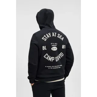 Camp David Hoodie bedruckt Blau S