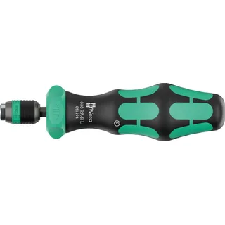 WERA 838 RA-R L Bits-Handhalter mit Ratschenfunktion, 1/4", (6.3 mm) DIN ISO 1173