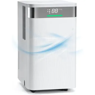 HAUSHOF Luft-Entfeuchter Elektrisch 200 Watt, Leiser Entfeuchter Raumentfeuchter