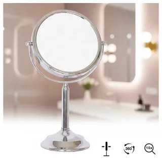 MuCoLa Kosmetikspiegel Vergrößerung Spiegel Schminkspiegel Rasierspiegel 10fach Stand