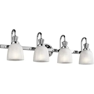 Chrom Badezimmerlampe Klassisch Wandleuchte Leuchter 4 x 320lm IP44