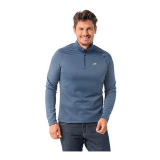 FASTWAY 2nd Layer Uni 202 Zip T-Shirt blau, XS