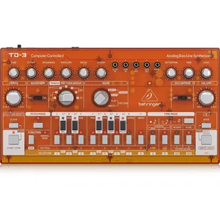 Behringer TD-3-TG Analog Bass Line Synthesizer Synthesizer, orange