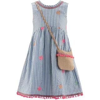 happy girls Sommerkleid Mädchenkleid blau 104 EU