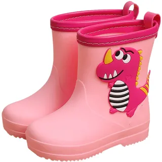 Generisch Kinder Gummistiefel Für Jungen Und Mädchen Regenschuhe Wasserdicht Gummistiefel Regen Stiefel Leicht rutschfeste Sohle Outdoor Bequeme Cartoon Kinderstiefel - 33.5 EU