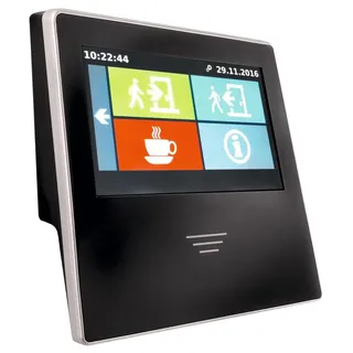 Zeiterfassungssystem Starter Paket, inkl. 1 Terminal, 20 RFID-Transponder, Jahreslizenzen für 20 Mitarbeiter (Basics), Einweisung