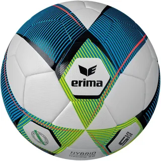 Erima Hybrid 2.0 Trainingsball mykonos blue/lime 5