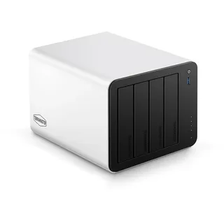 TERRAMASTER F4-425 Plus NAS-Speicher – 4 Einschübe, Intel N150 Quad-Core-CPU, 16 GB RAM DDR5, 2 x 5 GbE LAN, 3 x M.2-Steckplatz, Netzwerkspeicher für Teamarbeit, Multimedia-Server (ohne Festplatte)