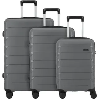 d & n Travel Line 4100 Koffer-Set 3-tlg. grau