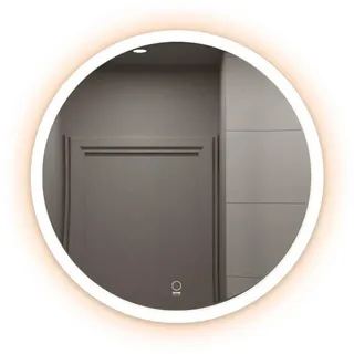 Home Deluxe LED-Spiegel Weiß, Glas, 60x60x1 cm, Badezimmer, Badezimmerspiegel, Badspiegel