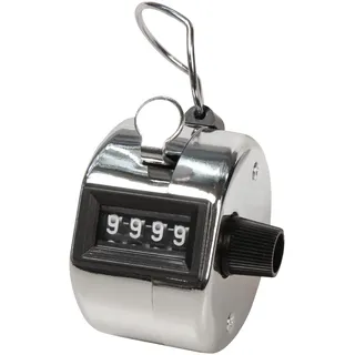 McPower Mechanischer Handzähler Metallgehäuse mit Ring 0-9999