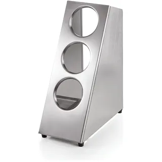 ich-zapfe Besteckbehälter Gastro für 3 Besteckköcher Turm 0 x 0 x 0 cm Silber