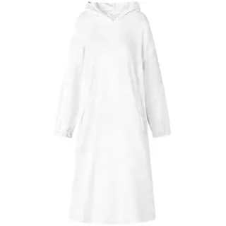 vidaXL Decken-Hoodie Weiß M Flanell
