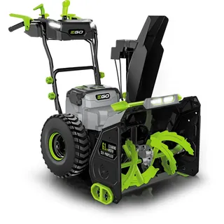 EGO SNT2400E 61 cm zweistufiges Schneefräsen Kit inklusive 2x 7,5Ah Akku & 2x Schnellladegerät