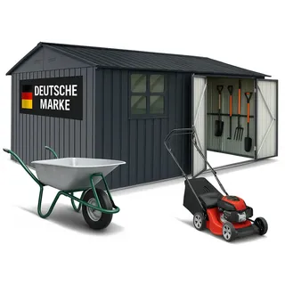 Albatros Gerätehaus XXXL 3,92 x 3,08 m Anthrazit