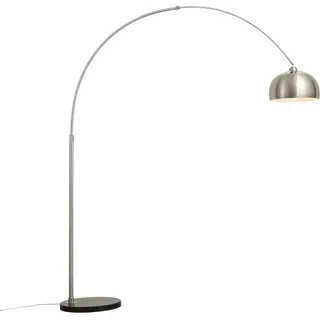 QAZQA Moderne Bogenlampe 1D13NT00C020A Silber/Grau