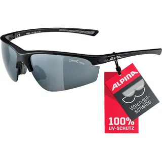 ALPINA TRI-EFFECT 2.0 - Indiv. Anpassbare, Bruchsichere Wechselscheiben Sport- & Fahrradbrille Mit 100% UV-Schutz Für Erwachsene