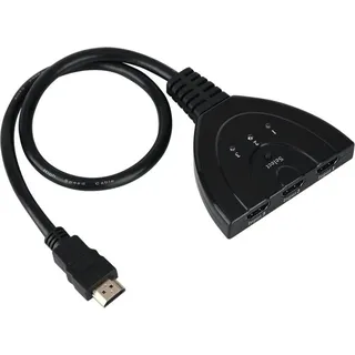 Aougo - hdmi Audio Konverter 1080P Video Switcher hdmi Split Signal Adapter Konvertierungskabel 3 in 1 Out (50 cm)