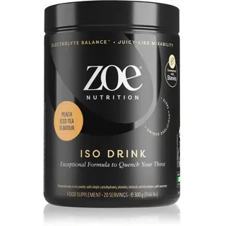 ZOE Iso Drink rehydratisierendes Ionen-Getränk in Pulverform Geschmack Iced Tea 300 g