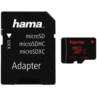 Hama microSDXC 128GB Class 10 UHS-I U3 + SD-Adapter/Foto