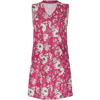 Kittelschürze bunt mit Knopfleiste, bequeme und abwaschbare Garten- und Haushalts Schürze mit Seitentaschen I Dederon Kostüm Kittel DDR Retro Style Gr. M - M