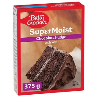Betty Crocker Super Moist Cake mix Chocolate fudge 375g Kuchen Backmischung | US