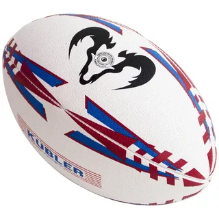 Rugbyball GRIPPER PRO, Gr. 5 - Weiß