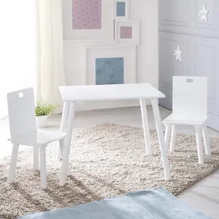 roba Kindersitzgruppe 3-tlg. Holz lackiert weiß