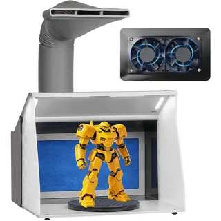 Vevor Airbrush Spritzkabinen Bausatz 405 x 330 x 355 m, Tragbare Airbrush-Absauganlage 5,2 m3/min mit Doppelte Lüfter